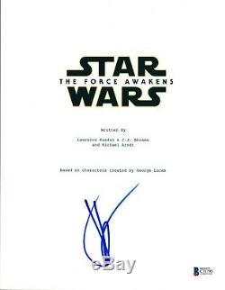 JJ Abrams Signed Autographed Star Wars The Force Awakens Movie Script BAS COA