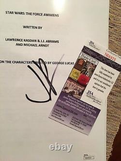 JJ Abrams Signed Star Wars The Force Awakens Full Movie Script JSA Actors Copy