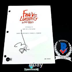 JOHNNY DEPP SIGNED FEAR AND LOATHING IN LAS VEGAS MOVIE SCRIPT withBECKETT BAS COA