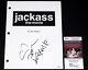 Johnny Knoxville Signed Jackass Full Movie Script Screenplay Autograph + Jsa Coa