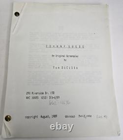 JOHNNY SUEDE / Tom DiCillo 1980 Screenplay Office Copy, early Brad Pitt film