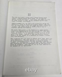 JOHNNY SUEDE / Tom DiCillo 1980 Screenplay Office Copy, early Brad Pitt film