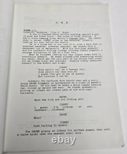 JOHNNY SUEDE / Tom DiCillo 1980 Screenplay Office Copy, early Brad Pitt film