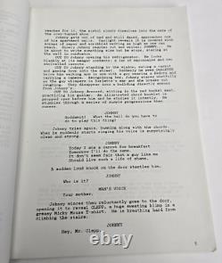 JOHNNY SUEDE / Tom DiCillo 1980 Screenplay Office Copy, early Brad Pitt film