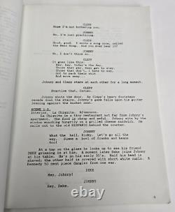 JOHNNY SUEDE / Tom DiCillo 1980 Screenplay Office Copy, early Brad Pitt film