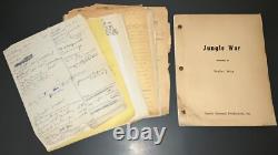 JUNGLE WAR Unmade Movie Script Casting Files Letters Notes Hollywood Archive COA