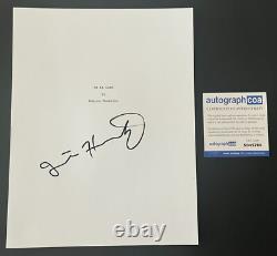 JUSTIN HURWITZ SIGNED LA LA LAND FULL MOVIE SCRIPT withPROOF & AUTOGRAPH COA ACOA