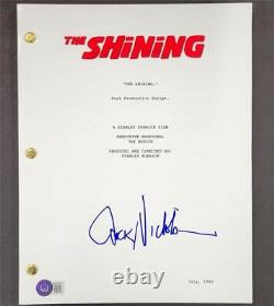 Jack Nicholson FULL autograph signed The Shining movie script Beckett BAS