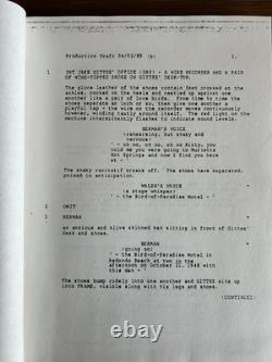 Jack Nicholson THE TWO JAKES Robert Towne Second Draft 1985 Revised Film Script
