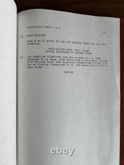 Jack Nicholson THE TWO JAKES Robert Towne Second Draft 1985 Revised Film Script