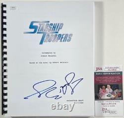 Jake Busey Signed Starship Troopers Complete Movie Script Autograph JSA COA