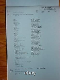 James Bolam The Likely Lads Genuine Original Post Production Movie Script 1976