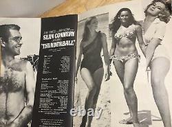 James Bond THUNDERBALL vintage movie souvenir book 007 BOND GIRLS Sean Connery