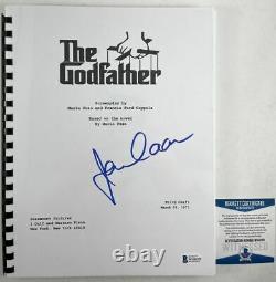 James Caan Autographed The Godfather Complete Movie Script Signed BAS COA