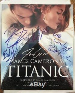 James Cameron's Titanic Book Certified Original Autographs from 6 Movie Stars