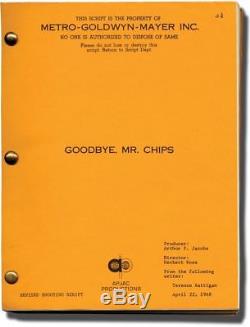 James Hilton GOODBYE MR CHIPS Original screenplay for the 1969 film 1968 #134891