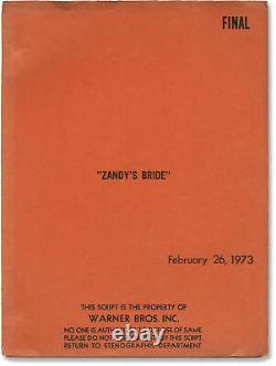 Jan Troell ZANDY'S BRIDE Original screenplay for the 1974 film 1973 #149156