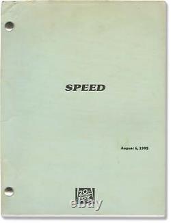 Jan de Bont SPEED Original screenplay for the 1994 film 1993 #160843