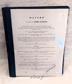 Janet Leigh Signed PSYCHO Movie script Actress Autograph Hollywood Hitchcock