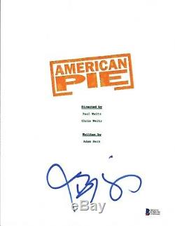 Jason Biggs Signed Autographed AMERICAN PIE Full Movie Script Beckett BAS COA