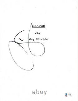 Jason Statham Signed'snatch' Full Movie Script Screenplay Beckett Coa Bas