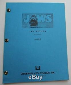 Jaws The Revenge / Michael de Guzman 1987 Movie Script Screenplay, Horror Film