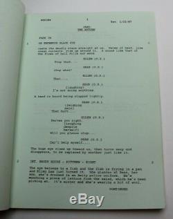 Jaws The Revenge / Michael de Guzman 1987 Movie Script Screenplay, Horror Film