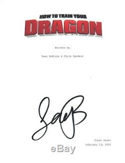 Jay Baruchel Signed Autographed HOW TO TRAIN YOUR DRAGON Movie Script COA