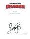 Jay Baruchel Signed Autographed How To Train Your Dragon Movie Script Coa