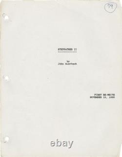Jeff Burr STEPFATHER II Original screenplay for the 1989 film 1988 #142577