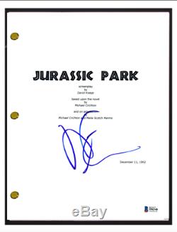 Jeff Goldblum Signed Autograph JURASSIC PARK Movie Script Screenplay Beckett COA
