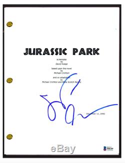 Jeff Goldblum Signed Autograph JURASSIC PARK Movie Script Screenplay Beckett COA