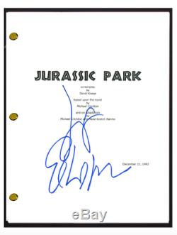 Jeff Goldblum Signed Autographed JURASSIC PARK Full Movie Script Screenplay COA