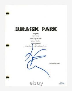 Jeff Goldblum Signed Autographed JURASSIC PARK Movie Script Screenplay ACOA COA
