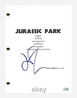 Jeff Goldblum Signed Autographed JURASSIC PARK Movie Script Screenplay ACOA COA