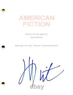 Jeffrey Wright Signed Autograph American Fiction Full Movie Script Screenplay