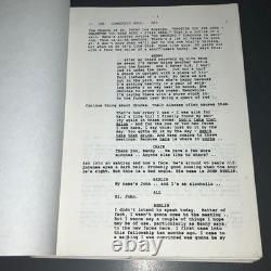 Jennifer Eight 1992 Movie Script Uma Thurman Neo Noir Thriller Marked Draft COA