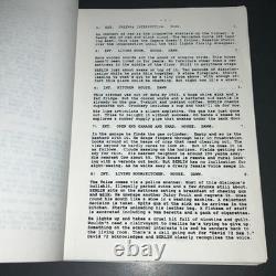 Jennifer Eight 1992 Movie Script Uma Thurman Neo Noir Thriller Marked Draft COA