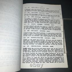 Jennifer Eight 1992 Movie Script Uma Thurman Neo Noir Thriller Marked Draft COA