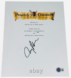 Jerry Bruckheimer Signed Pirates of the Caribbean Movie Script Screenplay BAS