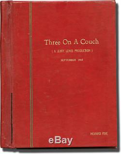 Jerry Lewis THREE ON COUCH Original screenplay for the 1966 film 1965 #140623