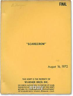 Jerry Schatzberg SCARECROW Original screenplay for the 1973 film 1972 #149353