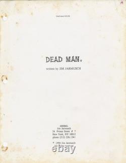 Jim Jarmusch DEAD MAN Original screenplay for the 1995 film 1994 #167971