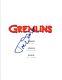 Joe Dante Signed Autographed Gremlins Director Full Movie Script Coa