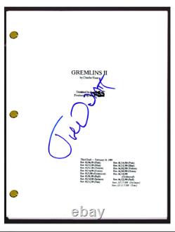 Joe Dante Signed Autographed GREMLINS II 2 Movie Script Screenplay Director COA