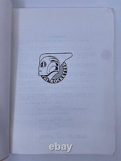 Joe Johnston ROCKETEER 1989 Original 2nd Draft Film Script 2 Copies RARE