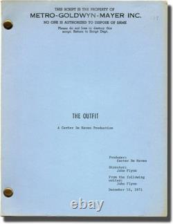 John Flynn THE OUTFIT Original screenplay for the 1973 film 1972 #135916