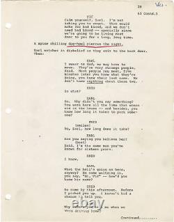 John G Avildsen NEIGHBORS Original screenplay for the 1981 film #146314