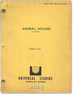 John Landis ANIMAL HOUSE Original screenplay for the 1978 film 1977 #152769