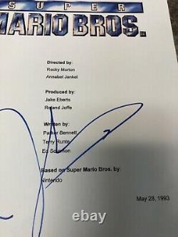 John Leguizamo Signed Autographed Super Mario Brothers Full Movie Script N